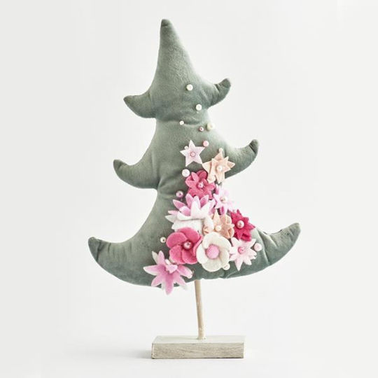 Christmas Decorative Fabric Tree 35cm Green