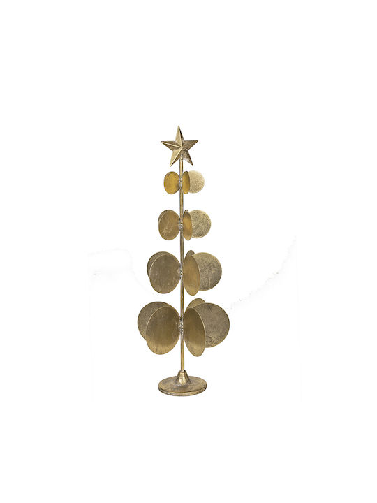 Weihnachtsdekoration Baum Klassisch 62cm Gold Tisch