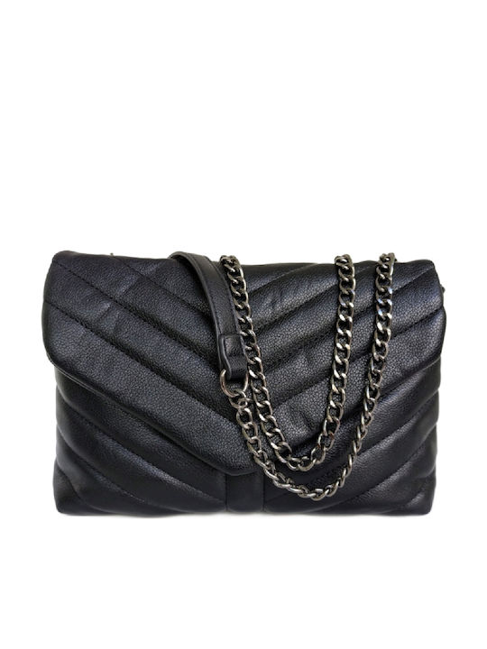 Leather Women's Bag Shoulder Black