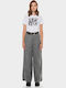 Demi Damen Stoff Hose Gray