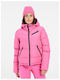 Kurz Damen Puffer Jacke für Winter Rosa