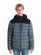 Winter Jacket Puffer Waterproof Dusty Pine, Black