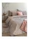 Palamaiki Duvet Cover Set Cotton Queen with 2 Pillowcases 240x250 Flannel Beauty Fb0227 Beauty