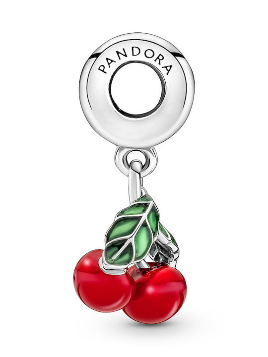 Pandora Charm Asimetric Fruct Cireșă Din Argint Pandora Charm Asimetric Fruct Cireșă Din Argint
