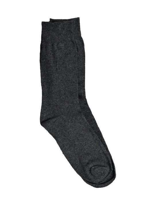 Potre Men's Solid Color Socks Charcoal