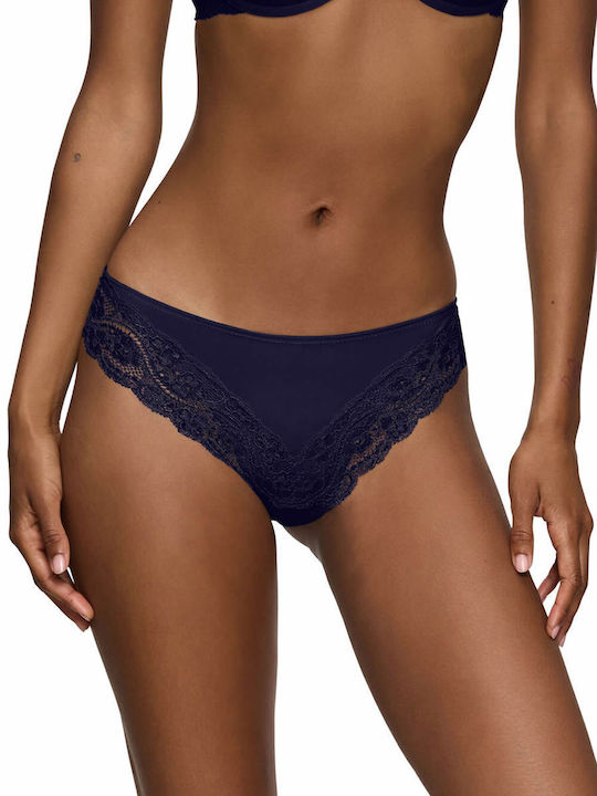 Triumph Lovely Micro Tai Γυναικείο Slip με Δαντ...