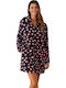 Promise Winter Women's Fleece Robe Blue
