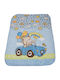 Kamtex Baby Blanket Cot Velvet Light Blue Sky Blue 100x120cm