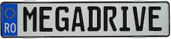 Mega Drive License Plate Support Without Frame Set 4 Pcs Front + Back Transparent Mega Drive License Plate Support Without Frame Set 4 Pcs Front + Back Transparent
