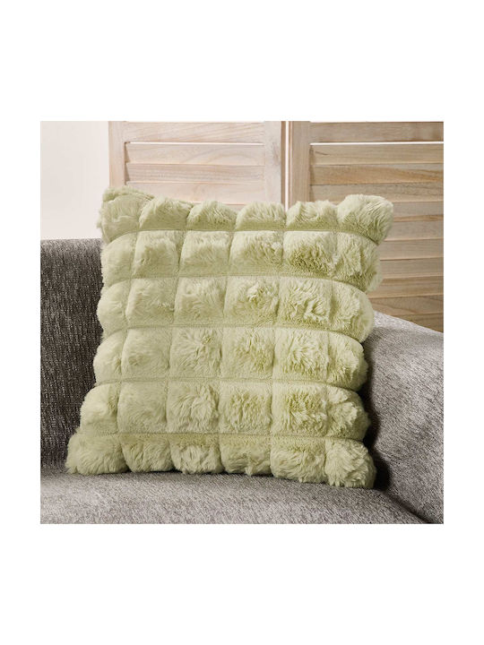 Whitegg Decorative Pillow Case D0241-6 From Green Furry 45x45cm