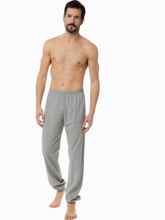 Relax Lingerie Χειμερινό Ανδρικό Παντελόνι Πιτζάμας Γκρι