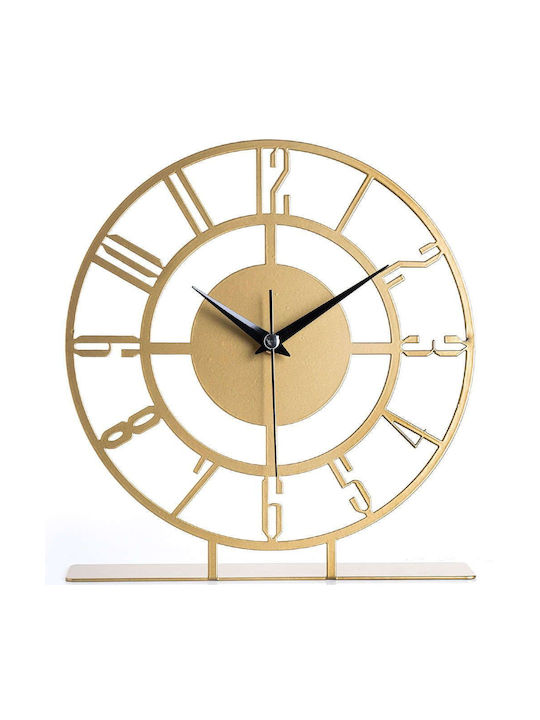 Aberto Design Tabletop Clock Yellow 901LMN1139