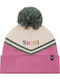 Pom Pom Beanie Frauen Beanie Gestrickt in Rosa Farbe