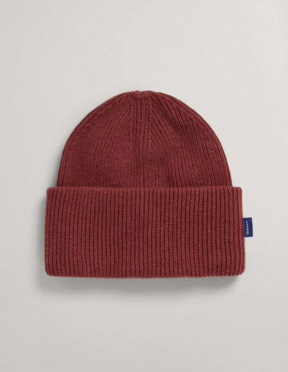 Beanie Unisex Beanie mit Rippstrick in Braun Farbe
