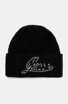 Guess Beanie Beanie Knitted in Black color