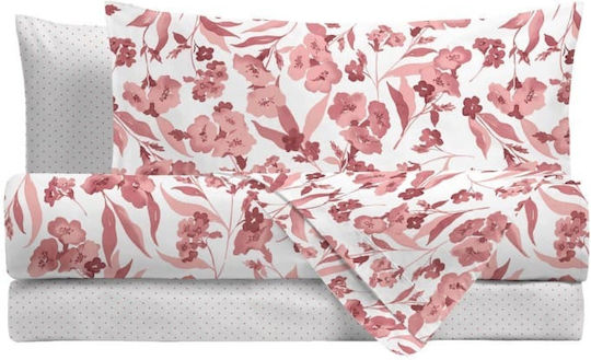 Amo La Casa Set Cearșafuri cu Elastic 170x200cm. Malika Mărul putred 4buc