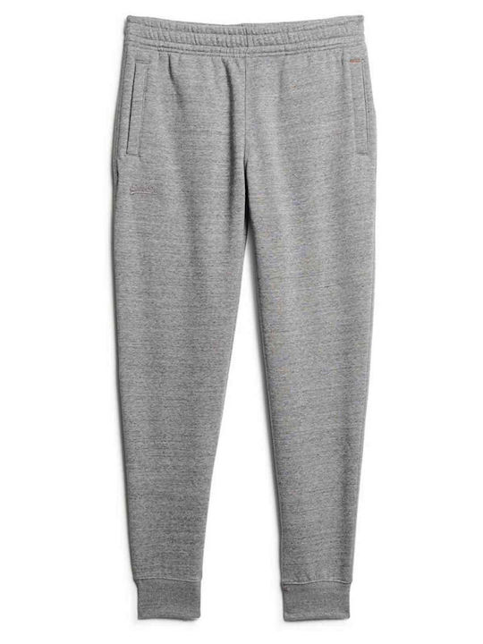 Superdry Ovin Παντελόνι Φόρμας με Λάστιχο Grey