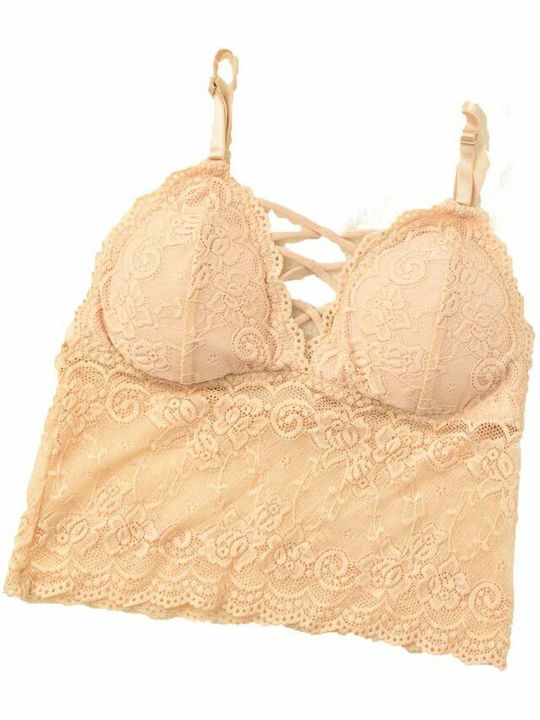 Potre Μπεζ Γυναικείο Bralette Σουτιέν