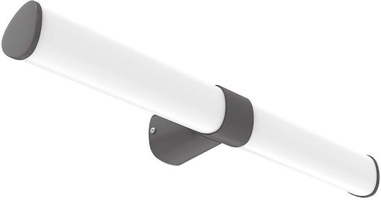 Eurolamp Badezimmer/Wandlampe mit Integrierte LED und Warm zu kühlem Weiß Schwarz 60x12,8x6,8cm