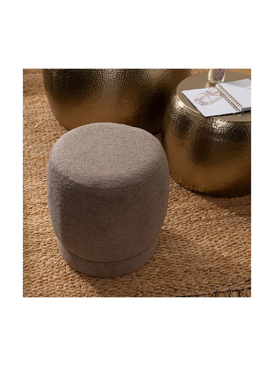 Stool For Living Room Upholstered with Fabric A-s Amea Taupe 39x39x40cm