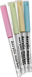 Starpak Ακρυλικοί Μαρκαδόροι Pastel Σετ 4 χρώματα