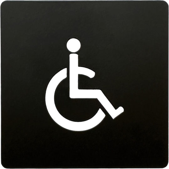 Ilavio WC-Schild Behinderte 10x10cm 937-100-100BL