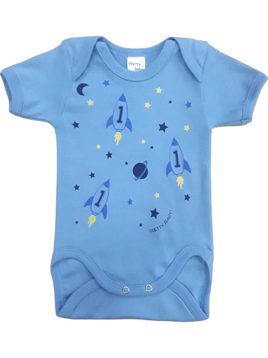 Pretty Baby Baby-Strampler Hellblau Rocket