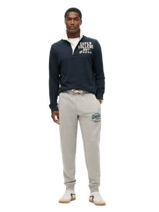 Superdry D2 Ovin Sweatpants with Elastic Gray