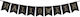 Halloween Carnival Accessories Black Garland for Halloween