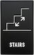 Ilavio 945 Stair Sign 300x700mm Black