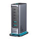 Joyroom Βάση Φόρτισης GaN με 2 Θύρες USB-A και 4 Θύρες USB-C 65W Power Delivery / Quick Charge 3.0 / Quick Charge 4.0 σε Γκρι χρώμα (JR-TCM02)