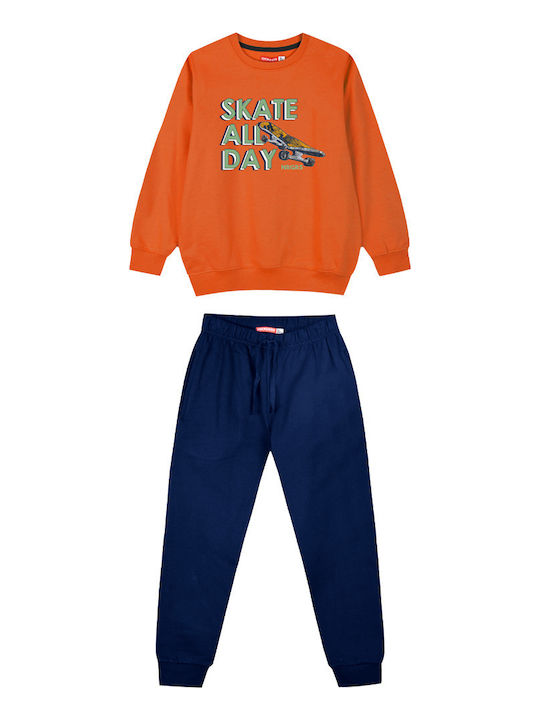 Kids Sweatpants Set BLACK 2pcs Skate All Day