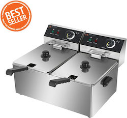 Lappas Fryer Electrică Double 25kW Capacity 2x8lt 48x41x34.5cm