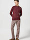 Texas Trousers Elastic in Straight Line Coffee Open