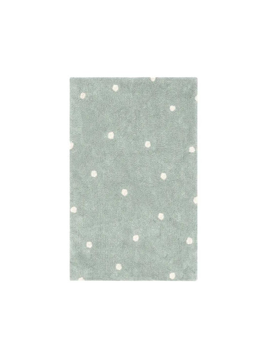 Lorena Canals Mini Dot Χειροποίητο Παιδικό Χαλί Μπλε 100x150cm
