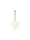 Hanging Heart Ornament White