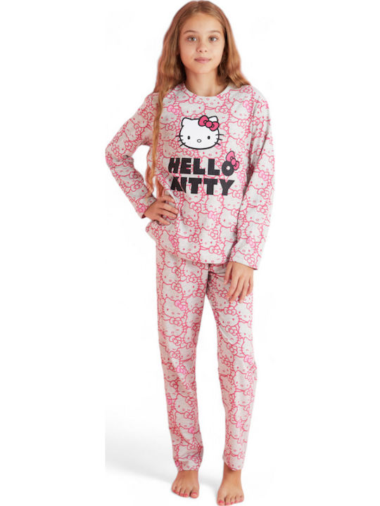 Sexen Kinder Schlafanzug Winterlich Baumwoll Rosa