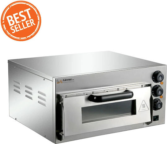 Lappas Elektrisch Pizzaofen Schamottestein 2kW 56x57x44cm