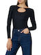 Guess Women's Blouse Long Sleeve Black