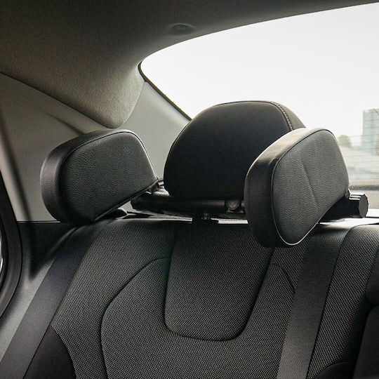 Adjustable Car Headrest Support Black Ecological Leather