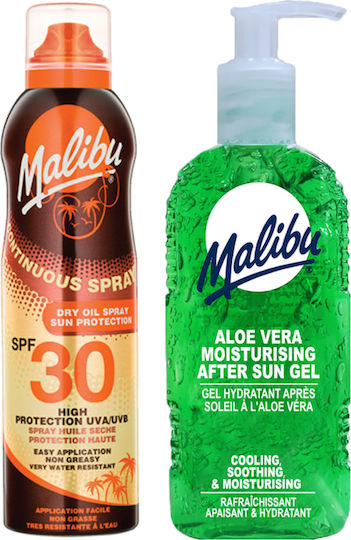 Малибу SPF30 защитен балсам 175 мл + Алое гел за след слънце 200 мл