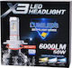 Λάμπες Αυτοκινήτου X3 H7 Led 6000k Ψυχρό Λευκό 9-32v 50w Hyundai Sonata 1998-2005 H100 1993-2004 Xg 1998-2005 H-1 Van 1997-2008 2τμχ
