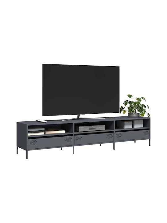 Metal TV Stand Anthracite L202xD39xH43.5cm