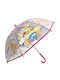 Chanos Kids Curved Handle Umbrella with Diameter 45cm Fuchsia