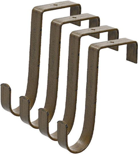 Kaemingk Türhaken Metallisch 4 Plätze 8x8x11.5εκ. 1Stück