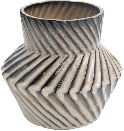 Fylliana Διακοσμητικό Βάζο Κεραμικό Fl311 Μπεζ 18xΥ20cm