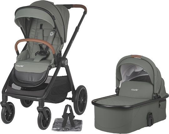 Coccolle Aspen Ρυθμιζόμενο Καρότσι 2 σε 1 Kατάλληλο για Nεογέννητο Moss Green