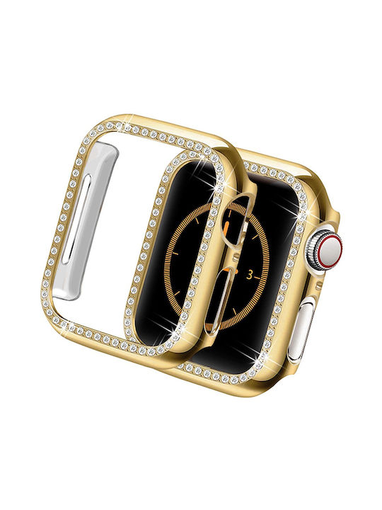 Θήκη Hard Diamonds Gold Apple Watch 45mm