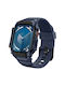 Spigen Rugged Armor Pro Silicone Case in Blue color for Apple Watch Series 10 - 46mm