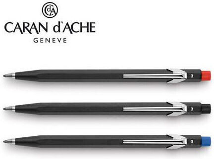 Caran D'ache Creion mecanic 2mm cu Ascutitoare 1buc Roșu